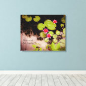 Waterlelies en koivijver canvas afdruk (Insitu (Houten vloer))