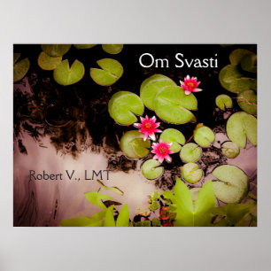 Waterlelies en koivijver poster