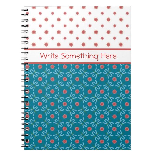 Waterlelies en libellen, spiraalvormig Notitieboek (Voorkant)