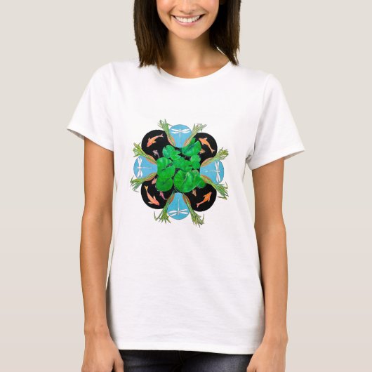 Waterlelies en Rushes T-shirt (Voorkant)