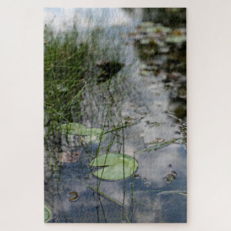 Waterlelies en Weerspiegelingen – Rustgevende Vijv Legpuzzel