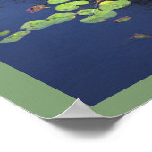 Waterlelies Foto Poster (Hoek)