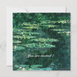WATERLELIES IN GROENE VIJVER door Claude Monet Kaart