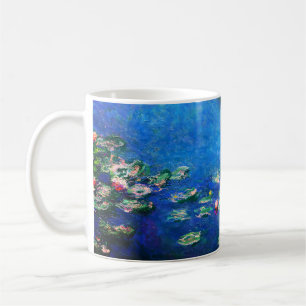 Waterlelies in oude stijl door Claude Monet Koffiemok
