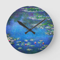 Waterlelies in oude stijl door Claude Monet