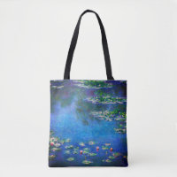 Waterlelies in oude stijl door Claude Monet
