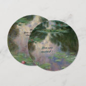 WATERLELIES IN ROZE GROEN BLAUW REFLECTIES KAART (Voorkant / Achterkant)