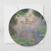 WATERLELIES IN ROZE GROEN BLAUW REFLECTIES KAART (Achterkant)