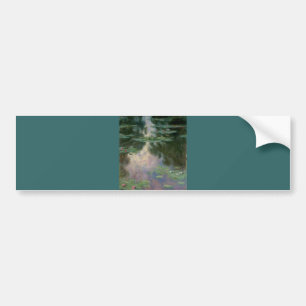 WATERLELIES IN ROZE GROENE VIJVER door Claude Mone Bumpersticker