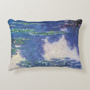 Waterlelies in vijver door Claude Monet, Vintage K Accent Kussen