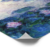 Waterlelies in vijver door Claude Monet, Vintage K Poster (Hoek)