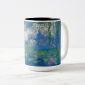 Waterlelies, Infinity Stippen van After Claude Mon Tweekleurige Koffiemok (Voorkant rechts)