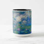 Waterlelies, Infinity Stippen van After Claude Mon Tweekleurige Koffiemok (Center)