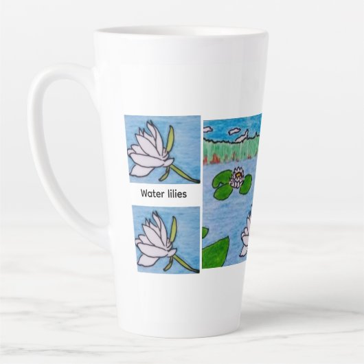Waterlelies Latte Mok (Links)