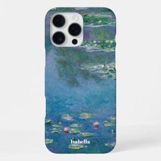 Waterlelies met eigen naam van Claude Monet iPhone 16 Pro Max Hoesje