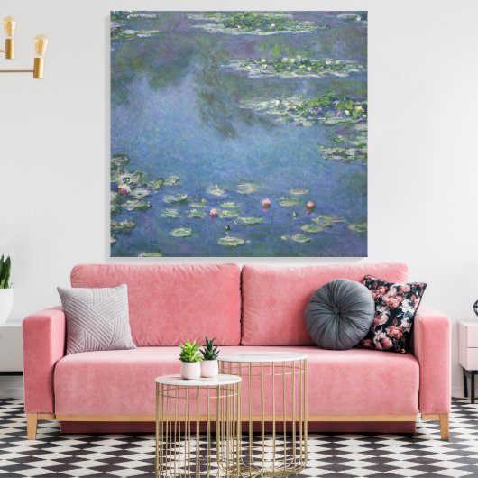 Waterlelies Monet 1906 Canvas Afdruk (Insitu (Woonkamer))