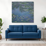Waterlelies Monet 1906 Canvas Afdruk<br><div class="desc">"Water Lilies" (1906) van Claude Monet maakt deel uit van de beroemde serie van de kunstenaar gewijd aan zijn watertuin in Giverny. In dit werk glinstert het oppervlak van de vijver met groene, blauwe en violette tinten, bezaaid met delicate bloesems die zachtjes over het water zweven. De impressionistische penseelstreken van...</div>