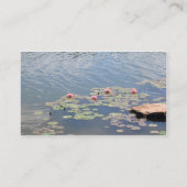 Waterlelies op het water visitekaartje (Achterkant)