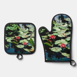 Waterlelies Ovenwant & Pannenlap Set