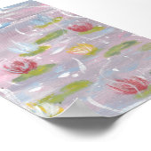 Waterlelies Print, Waarde Poster Papier (Matte) (Hoek)