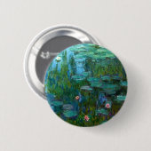 Waterlelies Ronde Button 5,7 Cm (Voorkant /achterkant)
