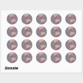 Waterlelies Ronde Sticker (Vel)