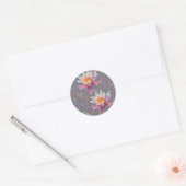 Waterlelies Ronde Sticker (Envelop)