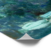 Waterlelies schilderij van Claude Monet Poster (Hoek)