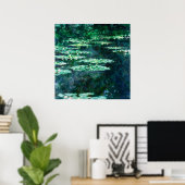 Waterlelies schilderij van Claude Monet Poster (Thuiskantoor)