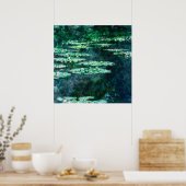 Waterlelies schilderij van Claude Monet Poster (Keuken)