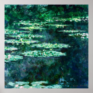 Waterlelies schilderij van Claude Monet Poster