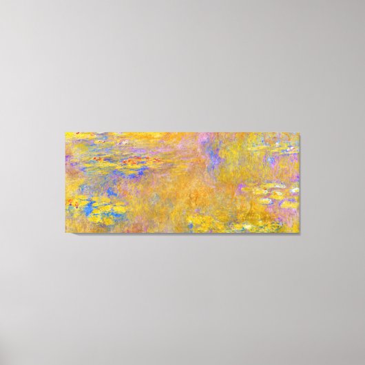 Waterlelies Schilderij van Monet Canvas Afdruk (Voorkant)