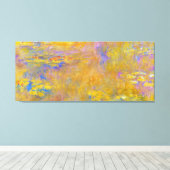 Waterlelies Schilderij van Monet Canvas Afdruk (Insitu (Houten vloer))