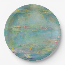 Waterlelies Serie van Claude Monet Papieren Bordje