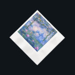 Waterlelies Servetten<br><div class="desc">.Water Lilies is een serie van meer dan 200 olieschilderijen van de Franse impressionist Claude Monet. Dit schilderij,  voltooid in 1919,  heeft schaduwen van blauw en roze.</div>