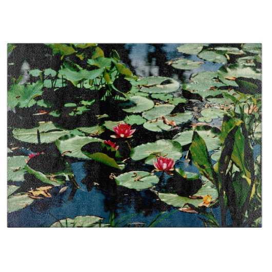 Waterlelies Snijplank (Voorkant)