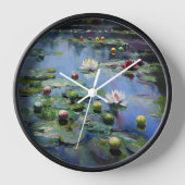 Waterlelies Softball Wall Clock (Voorkant)
