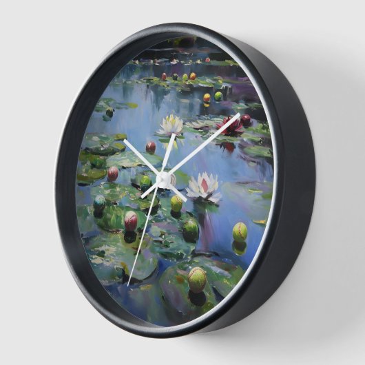 Waterlelies Softball Wall Clock (Hoek)