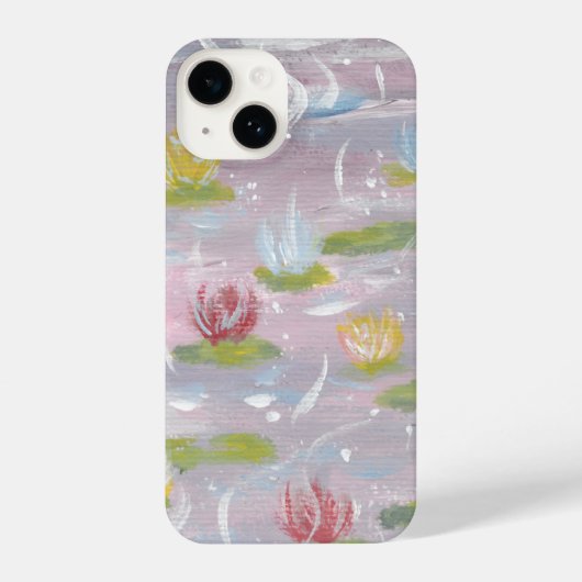 Waterlelies telefoonhoesje iPhone hoesje (Achterkant)