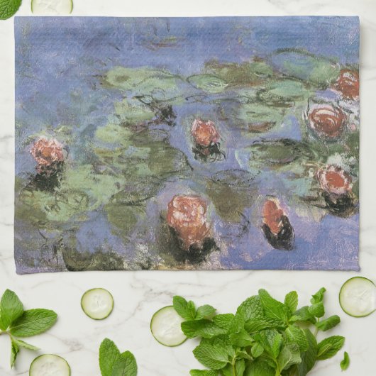  waterlelies theedoek (Gevouwen)