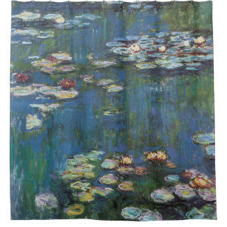 Waterlelies van Claude Monet, impressionistische s Douchegordijn