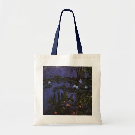 Waterlelies van Claude Monet, Klassiek Impressioni Tote Bag (Voorkant)