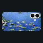 Waterlelies van Claude Monet, Klassieke Kunst Vint iPhone 16 Hoesje<br><div class="desc">Waterlelies van Claude Monet is een vintage impressionistisch schilderij met fijne natuurdetails met waterlelies in een vijver in de tuin van Monet in zijn huis in Giverny, Frankrijk. Een zonnige lentedag of zomerdag met een heldere blauwe lucht die weerspiegeld wordt in de vijver. Claude Monet hield ervan om te schilderen...</div>