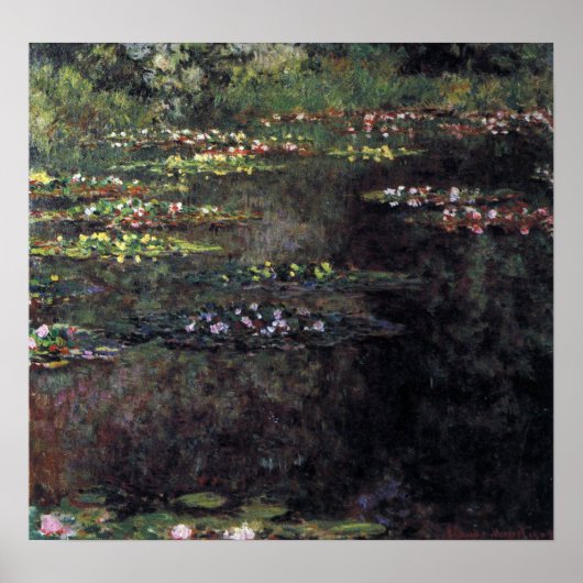 Waterlelies van Claude Monet, Klassieke Kunst Vint Poster (Voorkant)