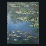 Waterlelies van Claude Monet, Oude Bloemen Notitieboek<br><div class="desc">Waterlelies (1906) van Claude Monet is een klassieke impressionistische fijne kunst landschappelijke bloemenschildering. Het is een van de vele variaties van waterlelieschilderijen die Monet schilderde in zijn bloementuin in Giverny,  Frankrijk. Waterleliebloemen in een vijver in het voorjaar.</div>