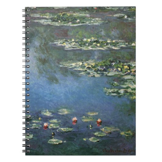 Waterlelies van Claude Monet, Oude Bloemen Notitieboek (Voorkant)