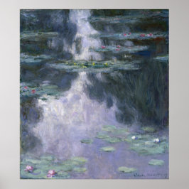 Waterlelies van Claude Monet Poster