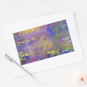Waterlelies van Claude Monet Rechthoekige Sticker (Envelop)