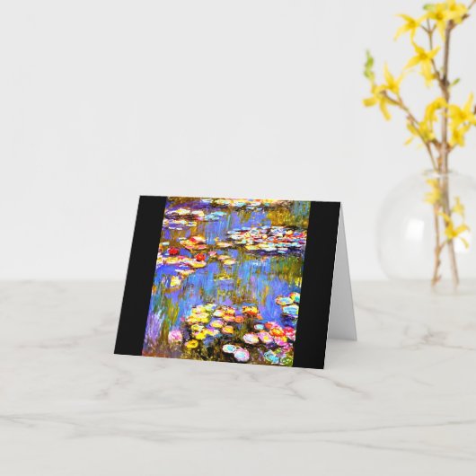 Waterlelies van Claude Monet, Schone Kunsten, Kaart (Gele Bloem)