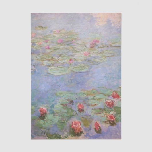 Waterlelies van Claude Monet Tissuepapier (Voorkant)